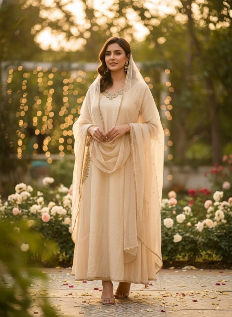Golden Hues Zari Kurta Set